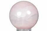 Polished Pink Manganoan (Mangano) Calcite Sphere - Fluorescent! #335024-1